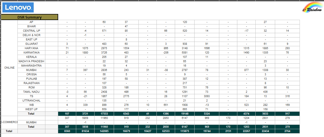 Consumer Sell Thru DSR